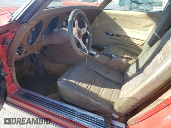 1972 Chevrolet Corvette with VIN 1Z37K2S513342, listed as a Copart auction lot 48513295 with 14,945 mi miles and Clean title. Bid and sale history available at DreamBid. Image 7.