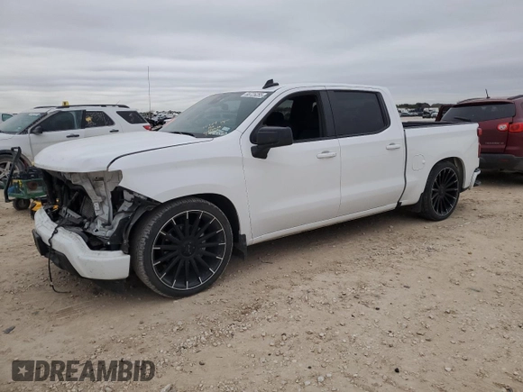 2022 Chevrolet Silverado 1500 LT with VIN 1GCPACEK2NZ635571, listed as a Copart auction lot 88725255 with 0 mi miles and Salvage Title. Bid and sale history available at carsss.com. Image 1.