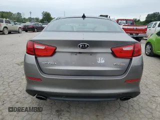 2015 Kia Optima EX with VIN 5XXGN4A75FG455808, listed as a Copart auction lot 60848114 with 130,643 mi miles and Salvage Title. Bid and sale history available at carsss.com. Image 6.