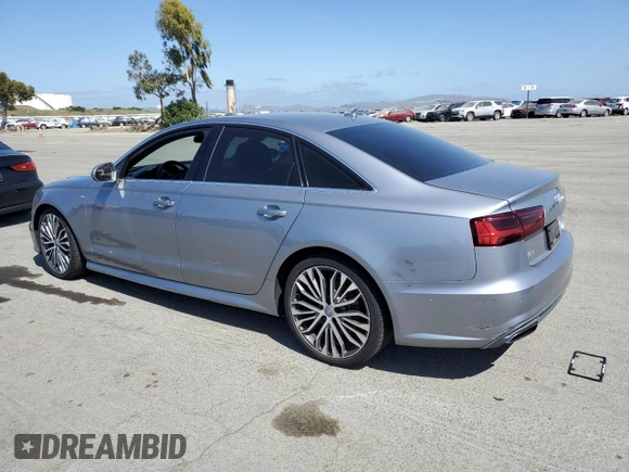 2016 Audi A6 Premium Plus with VIN WAUGFAFC9GN115615, listed as a Copart auction lot 55492445 with 121,509 mi miles and Salvage title. Bid and sale history available at DreamBid. Image 2.