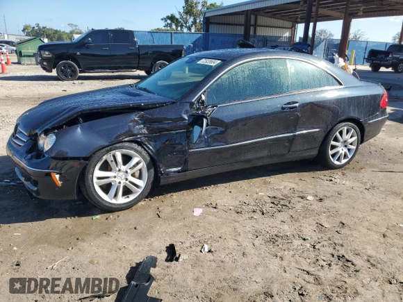 2007 Mercedes-Benz CLK 350 with VIN WDBTJ56HX7F224905, listed as a Copart auction lot 72928684 with 195,370 mi miles and Salvage Title. Bid and sale history available at DreamBid. Image 1.