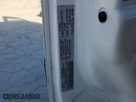 2019 Ram ProMaster City Cargo Tradesman SLT with VIN ZFBHRFBB7K6M23591, listed as a Copart auction lot 42138905 with 186,133 mi miles and Salvage title. Bid and sale history available at DreamBid. Image 13.