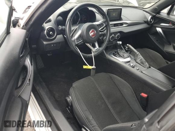 2017 FIAT 124 Spider Classica with VIN JC1NFAEKXH0126511, listed as a Copart auction lot 59601185 with Not provided miles and Salvage title. Bid and sale history available at DreamBid. Image 8.