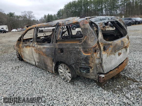 2017 Toyota Sienna LE with VIN 5TDJZ3DC4HS162562, listed as a Copart auction lot 51278065 with 0 mi miles and Salvage Title. Bid and sale history available at carsss.com. Image 2.