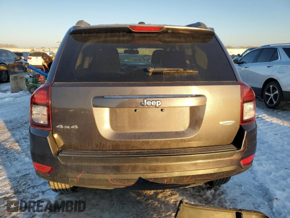 2016 Jeep Compass Latitude with VIN 1C4NJDEB1GD758128, listed as a Copart auction lot 88362015 with 111,411 mi miles and Salvage Title. Bid and sale history available at carsss.com. Image 6.