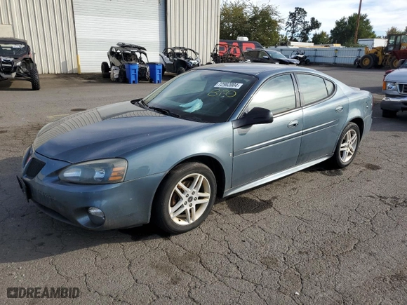 2006 Pontiac Grand Prix GT with VIN 2G2WR584561259153, listed as a Copart auction lot 72982004 with 124864 miles and Clean Title. Bid and sale history available at carsss.com. Image 1.