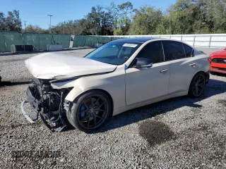 2015 Infiniti Q50 with VIN JN1BV7AP9FM349726, listed as a Copart auction lot 45688445 with 101,242 mi miles and Salvage Title. Bid and sale history available at DreamBid. Image 1.