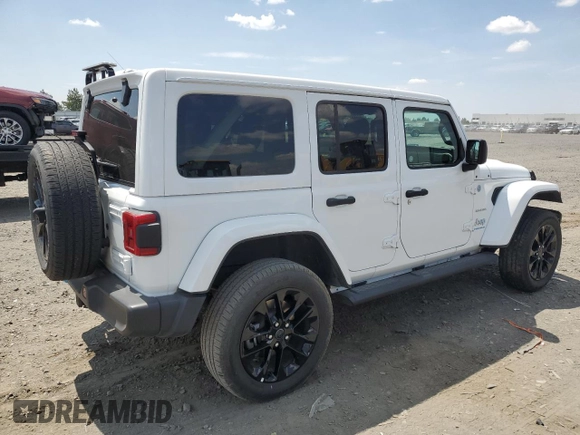 2024 Jeep Wrangler Sahara с VIN 1C4RJXP62RW275130, выставлен на аукционе Copart как лот 62665895 с пробегом 21 521 миль миль и На запчасти • Non repairable. История ставок и продаж доступна на DreamBid. Изображение 3.