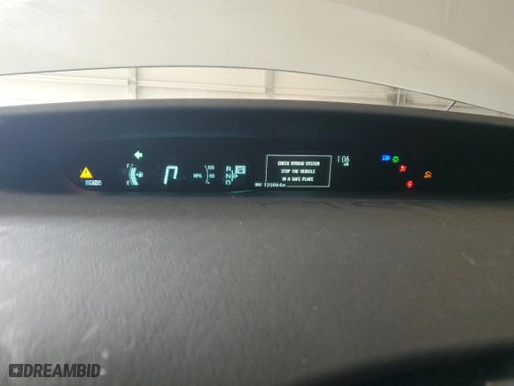2012 Toyota Prius One with VIN JTDKN3DU4C5488269, listed as a Copart auction lot 46871545 with 125,066 mi miles and Salvage Title. Bid and sale history available at carsss.com. Image 9.