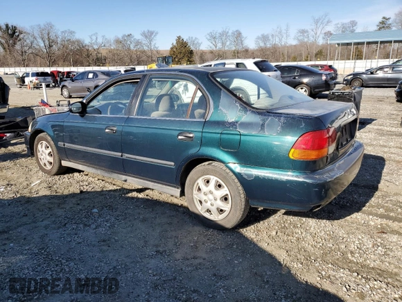 1997 Honda Civic LX with VIN 1HGEJ6676VL022053, listed as a Copart auction lot 46361975 with 270,018 mi miles and Salvage Title. Bid and sale history available at carsss.com. Image 2.