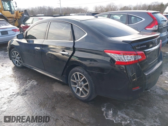 2015 Nissan Sentra S with VIN 3N1AB7APXFY262340, listed as a IAAI auction lot 41257827 with Not Provided miles. Bid and sale history available at carsss.com. Image 3.