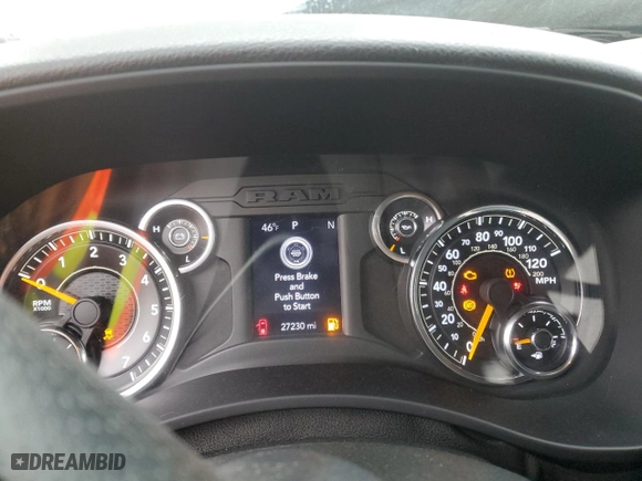 2022 Ram 2500 Tradesman with VIN 3C6UR4CJ4NG102804, listed as a Copart auction lot 45576865 with 27,230 mi miles and Salvage Title. Bid and sale history available at carsss.com. Image 9.