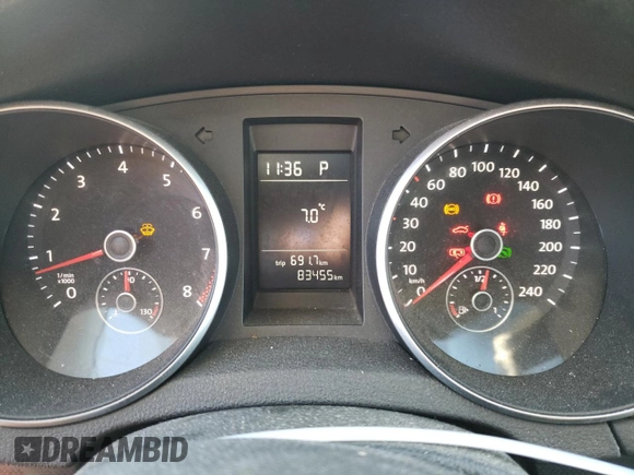 2011 Volkswagen Jetta SE with VIN 3VWPX7AJ2BM617732, listed as a Copart auction lot 71822713 with 83,455 mi miles and Salvage title. Bid and sale history available at DreamBid. Image 9.