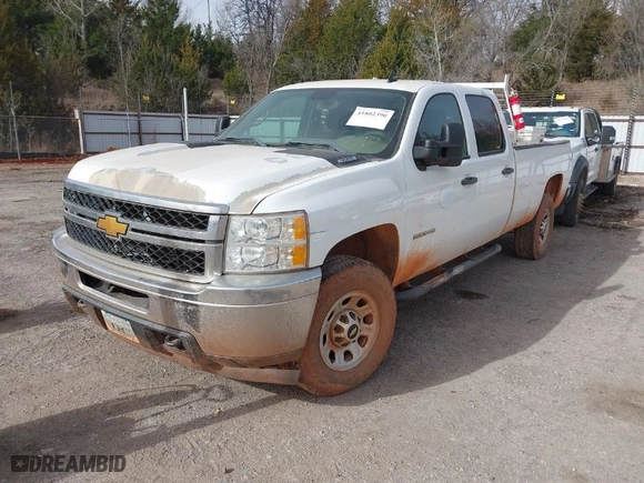 2013 Chevrolet Silverado 2500HD Work Truck with VIN 1GC1CVCG1DF237990, listed as a IAAI auction lot 41802390 with 252,453 mi miles. Bid and sale history available at carsss.com. Image 2.