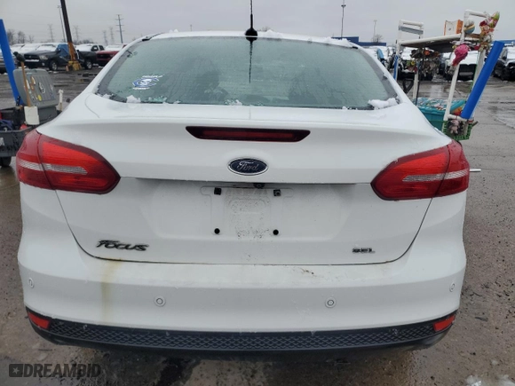 2017 Ford Focus SEL with VIN 1FADP3H27HL209885, listed as a Copart auction lot 52646945 with 57,800 mi miles and Clean Title. Bid and sale history available at carsss.com. Image 6.