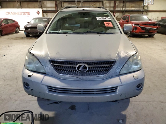 2006 Lexus RX 400h with VIN JTJHW31UX60022811, listed as a Copart auction lot 88362815 with 332,804 mi miles and Salvage Title. Bid and sale history available at DreamBid. Image 5.