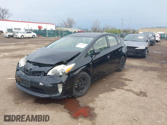 2013 Toyota Prius One with VIN JTDKN3DU6D5609983, listed as a IAAI auction lot 41929769 with 147,987 mi miles. Bid and sale history available at carsss.com. Image 2.