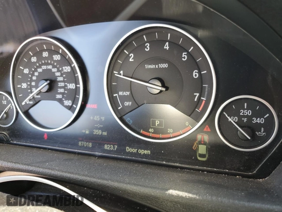 2014 BMW 4 Series 435i with VIN WBA3R1C53EK191776, listed as a Copart auction lot 42410245 with 87,018 mi miles and Salvage Title. Bid and sale history available at carsss.com. Image 9.