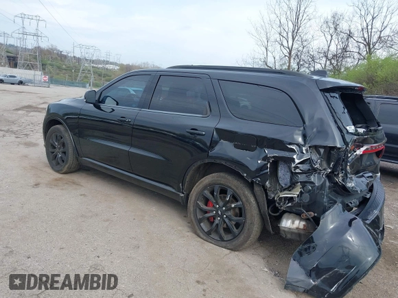2019 Dodge Durango GT Plus with VIN 1C4RDJDG6KC561099, listed as a IAAI auction lot 41963187 with 104,153 mi miles and . Bid and sale history available at DreamBid. Image 3.