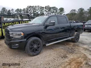 2024 Ram 2500 Laramie with VIN 3C6UR5FLXRG204018, listed as a Copart auction lot 87763075 with 20,502 mi miles and Salvage Title. Bid and sale history available at carsss.com. Image 1.