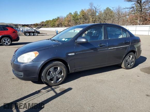 2007 Hyundai Accent GLS with VIN KMHCN46C07U085783, listed as a Copart auction lot 50498395 with 127,396 mi miles and Salvage Title. Bid and sale history available at carsss.com. Image 1.