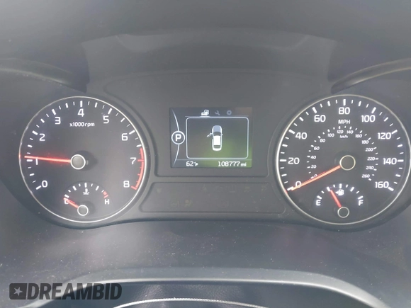 2016 Kia Optima LX with VIN 5XXGT4L37GG024243, listed as a IAAI auction lot 42098585 with 108,777 mi miles. Bid and sale history available at carsss.com. Image 7.