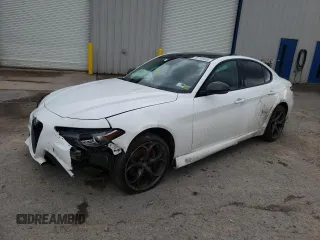 2019 Alfa Romeo Giulia Ti Sport with VIN ZARFANBN9K7622450, listed as a Copart auction lot 50780443 with 0 mi miles. Bid and sale history available at carsss.com. Image 1.