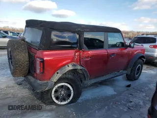 2021 Ford Bronco with VIN 1FMEE5DP9MLA92804, listed as a Copart auction lot 41805875 with 51,149 mi miles and Salvage Title. Bid and sale history available at DreamBid. Image 3.