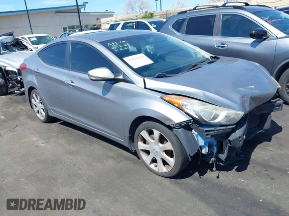 2012 Hyundai Elantra Limited with VIN KMHDH4AE5CU388816, listed as a IAAI auction lot 41817870 with 136,547 mi miles. Bid and sale history available at carsss.com. Image 1.