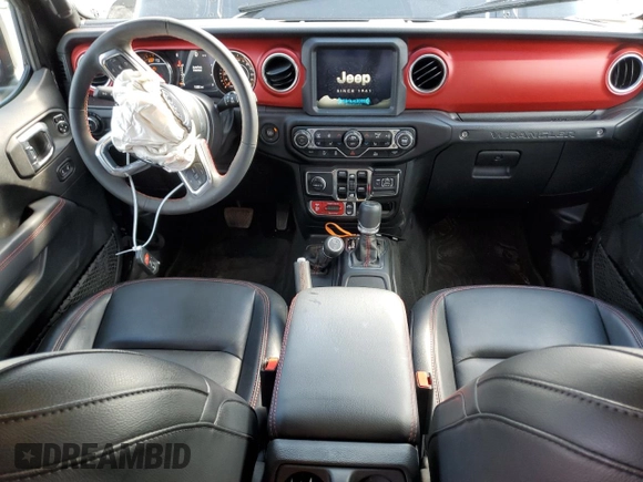 2023 Jeep Wrangler Rubicon with VIN 1C4HJXFN4PW636133, listed as a Copart auction lot 75499614 with 13,252 mi miles and Salvage title. Bid and sale history available at DreamBid. Image 8.