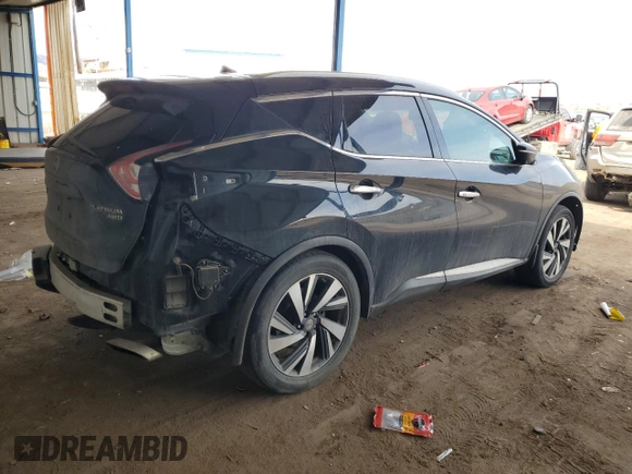 2015 Nissan Murano Platinum with VIN 5N1AZ2MH6FN226167, listed as a Copart auction lot 50410315 with 132,275 mi miles and Salvage Title. Bid and sale history available at carsss.com. Image 3.