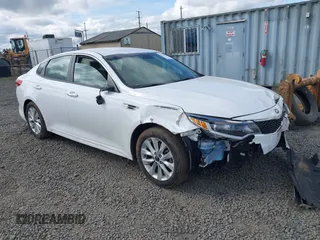 2018 Kia Optima LX with VIN 5XXGT4L30JG264953, listed as a IAAI auction lot 42128166 with 66,618 mi miles and . Bid and sale history available at DreamBid. Image 1.