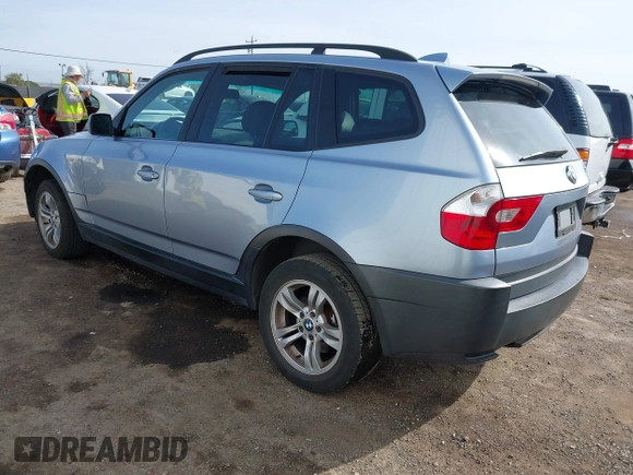 2004 BMW X3 3.0i with VIN WBXPA93414WC31951, listed as a IAAI auction lot 41818883 with 181,823 mi miles. Bid and sale history available at carsss.com. Image 3.