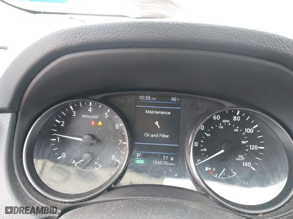 2019 Nissan Rogue SV with VIN KNMAT2MT8KP527340, listed as a IAAI auction lot 41569517 with NaN miles. Bid and sale history available at carsss.com. Image 7.