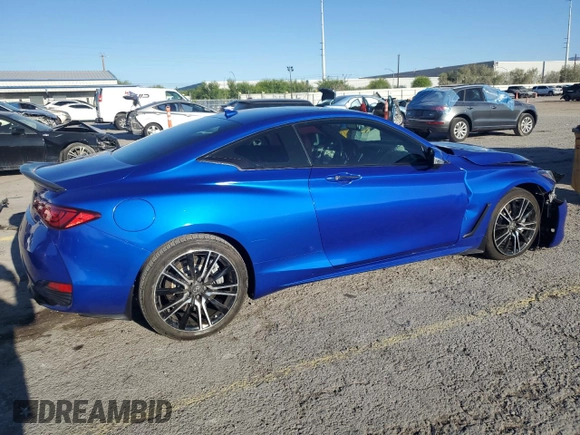 2018 Infiniti Q60 Sport with VIN JN1EV7EL5JM391193, listed as a Copart auction lot 56533725 with 77,368 mi miles and Salvage title. Bid and sale history available at DreamBid. Image 3.
