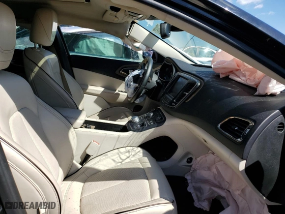 2015 Chrysler 200 C with VIN 1C3CCCEG6FN540240, listed as a Copart auction lot 57200622 with 0 mi miles and Salvage Title. Bid and sale history available at carsss.com. Image 5.