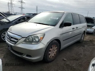 2005 Honda Odyssey LX with VIN 5FNRL382X5B064898, listed as a Copart auction lot 49385505 with 147,284 mi miles and Salvage Title. Bid and sale history available at carsss.com. Image 1.