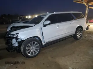 2024 Cadillac Escalade ESV 4WD Premium Luxury Platinum z VIN 1GYS4MKL5RR266838, wystawiony jako Copart lot #41866695 z przebiegiem 7 147 mil mil oraz Szkoda całkowita • Salvage title. Historia ofert i sprzedaży dostępna na DreamBid. Obrazek 1.
