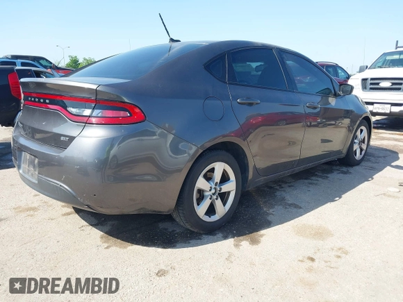 2015 Dodge Dart SXT with VIN 1C3CDFBB0FD222532, listed as a IAAI auction lot 41998940 with 195,238 mi miles. Bid and sale history available at carsss.com. Image 4.