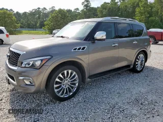 2016 Infiniti QX80 with VIN JN8AZ2NF3G9611394, listed as a Copart auction lot 63122345 with 165,281 mi miles and Salvage title. Bid and sale history available at DreamBid. Image 1.