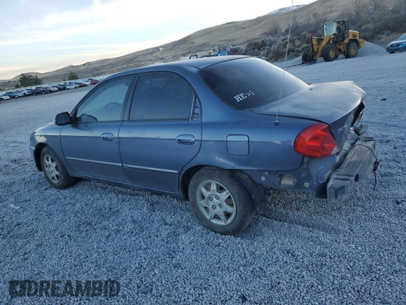 2003 Kia Spectra z VIN KNAFB121435232105, wystawiony jako Copart lot #88780695 z przebiegiem 161 466 mil mil oraz Szkoda całkowita • Salvage title. Historia ofert i sprzedaży dostępna na DreamBid. Obrazek 2.