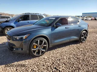 2022 Polestar 2 with VIN LPSED3KA6NL055049, listed as a Copart auction lot 87434224 with 24,421 mi miles and Salvage Title. Bid and sale history available at carsss.com. Image 1.
