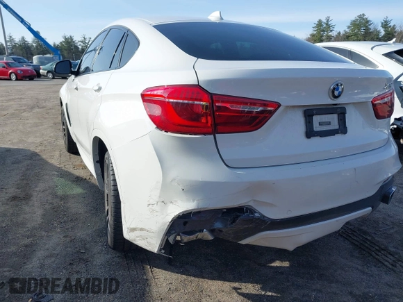 2015 BMW X6 xDrive35i with VIN 5UXKU2C50F0N77117, listed as a IAAI auction lot 41901159 with 104,820 mi miles. Bid and sale history available at carsss.com. Image 6.