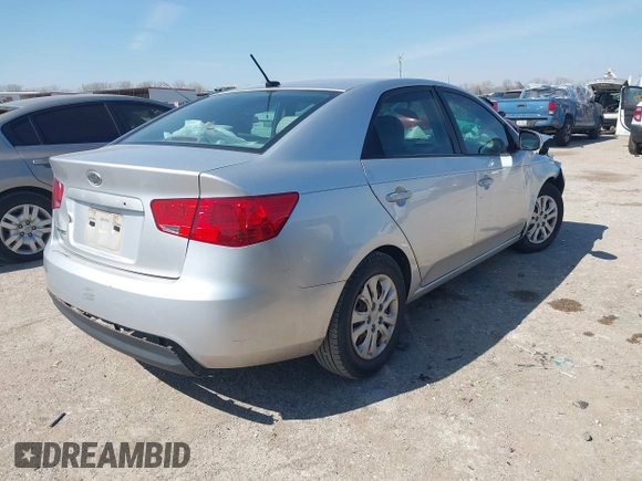 2011 Kia Forte LX with VIN KNAFT4A22B5887953, listed as a IAAI auction lot 41661816 with 1 mi miles. Bid and sale history available at carsss.com. Image 4.