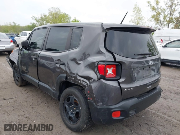 2018 Jeep Renegade Sport z VIN ZACCJBAB9JPJ70730, wystawiony jako IAAI lot #42204939 z przebiegiem 112 789 mil mil oraz . Historia ofert i sprzedaży dostępna na DreamBid. Obrazek 3.