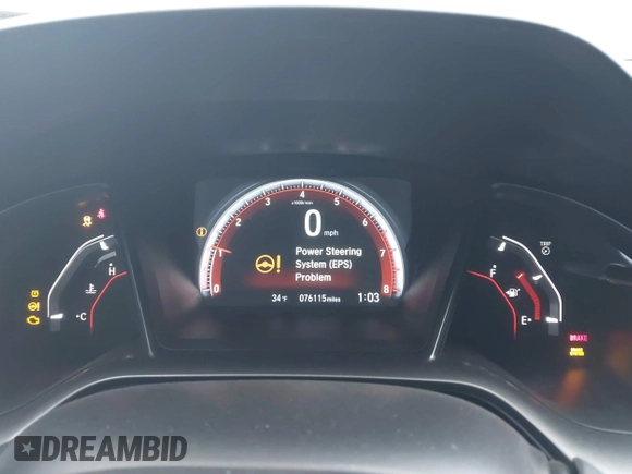 2018 Honda Civic Si with VIN 2HGFC1E50JH706377, listed as a IAAI auction lot 41384413 with 76,115 mi miles and . Bid and sale history available at DreamBid. Image 7.