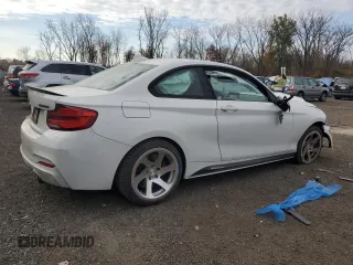 2018 BMW 2 Series M240i with VIN WBA2J5C56JVB28001, listed as a Copart auction lot 77845314 with 0 mi miles and Salvage Title. Bid and sale history available at carsss.com. Image 3.