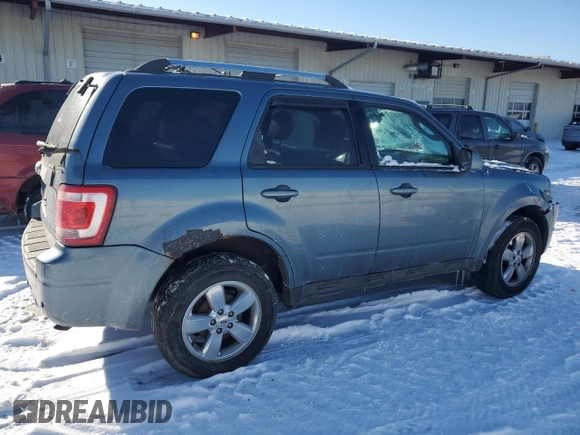 2012 Ford Escape Limited with VIN 1FMCU0E70CKB10199, listed as a Copart auction lot 44371125 with 208,591 mi miles and Salvage Title. Bid and sale history available at DreamBid. Image 3.