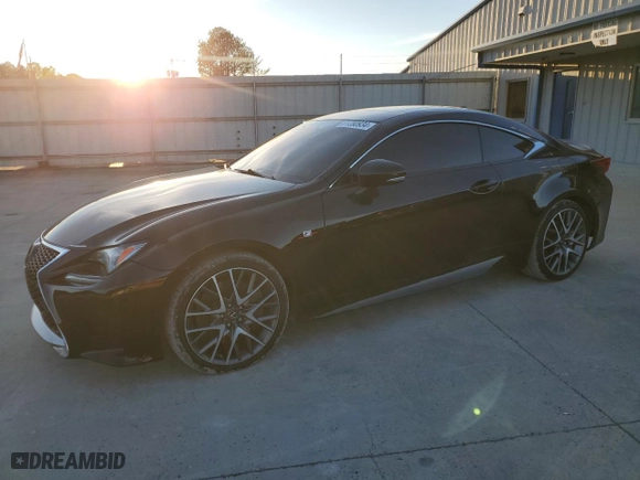 2015 Lexus RC 350 with VIN JTHHE5BC5F5004967, listed as a Copart auction lot 81280934 with 76,985 mi miles and Salvage Title. Bid and sale history available at carsss.com. Image 1.