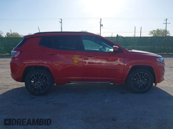 2023 Jeep Compass Limited with VIN 3C4NJDCN1PT543677, listed as a IAAI auction lot 41970030 with 35,524 mi miles and . Bid and sale history available at carsss.com. Image 13.